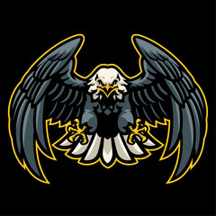Fototapeta premium Vector Of Angry Eagle Mascot Design