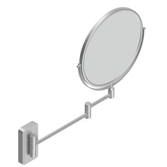 3D rendering illustration of a wall mounted makeup mirror