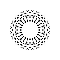 Ornamental Motive Pattern, Artistic Circle-Shaped, Modern Contemporary Mandala, for Ornate, Decoration, Background, Decoration or Graphic Design Element. Vector Illustration