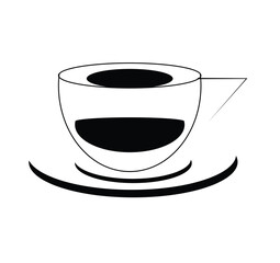 Coffee cup icon set. Cups of coffee tea collection. Hot drink icon. Disposable cup. Cup coffe with steam. Flat style - stock vector.