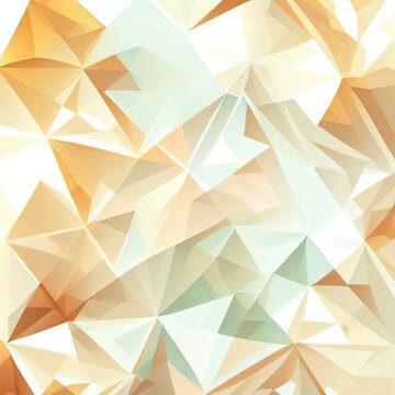 Light orange polygonal illustration, which consist of triangles. Triangular design for your business. Creative geometric background in Origami style with gradient