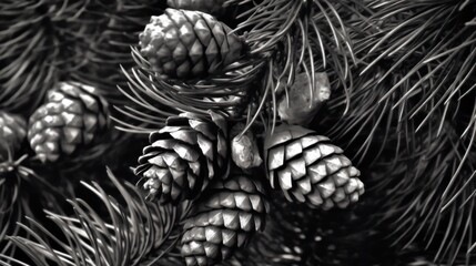 pine cone and cones HD 8K wallpaper Stock Photographic Image