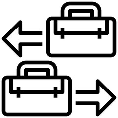 b2b line icon,linear,outline,graphic,illustration