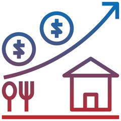 Banking line icon,linear,outline,graphic,illustration