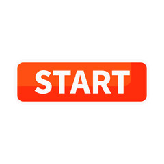 Start Button In Orange Color Rectangle Shape
