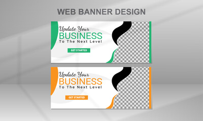 Promotional Business Web  Banner Design  Template