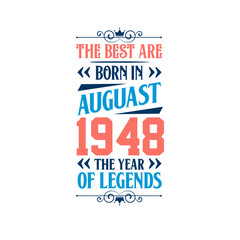 Best are born in August 1948. Born in August 1948 the legend Birthday