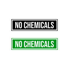 No chemicals preservatives toxic icon sign design vector