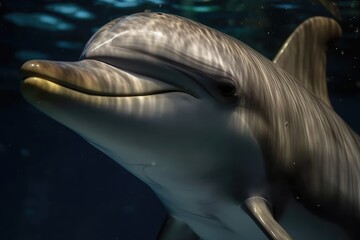 Fototapeta premium Dolphin. Generative AI.