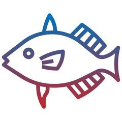 fish line icon,linear,outline,graphic,illustration