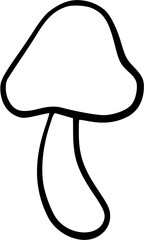 mushroom outline