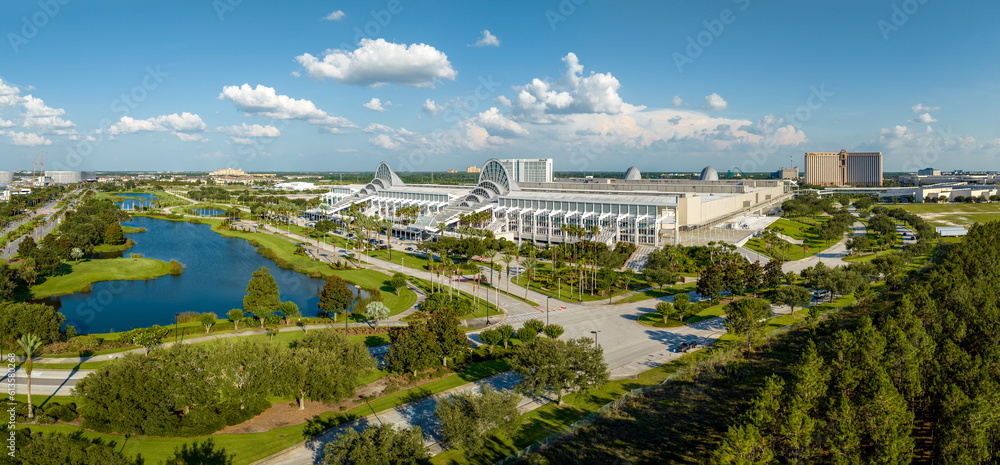 Wall mural orange county convention center, orlando, florida, usa. june 13, 2023.