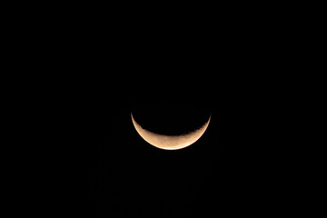 Crescent Moon at night