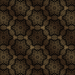 Mehndi Henna Drawing Circular Mandala pattern for tattoo, decoration premium product poster or painting. Decorative ornament in ethnic oriental style. Outline doodle hand draw illustration.