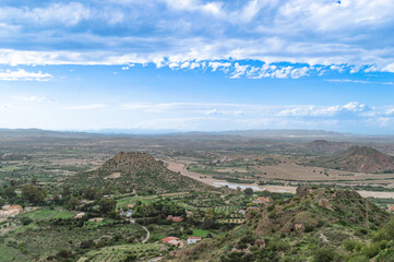 Landscape of mountains  in Mojacar (Almería)