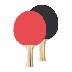 Ping Pong Paddles vector illustration , Table Tennis Rackets stock vector image