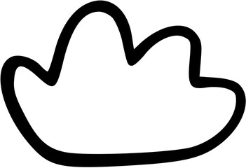 clump of grass outline