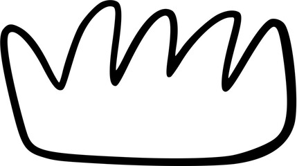 Obraz premium clump of grass outline