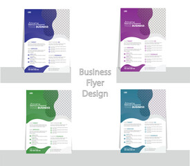 Modern Business Flyer design template for business