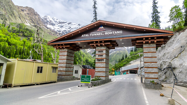 Newly build iconic Atal Tunnel Rohtang is an engineering marvel in the Himalayas