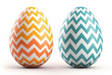 Blue and Yellow Easter Eggs