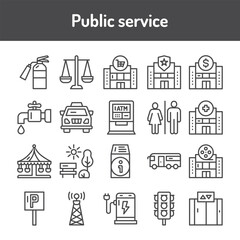 Funeral services color line icons set. Isolated vector element.