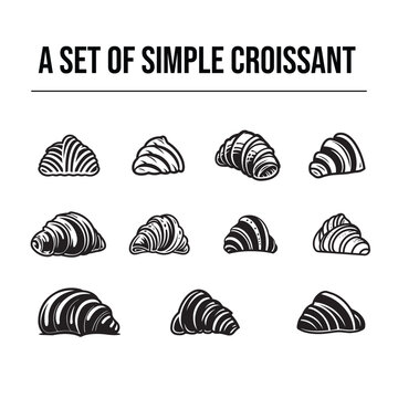 A set of croissants 