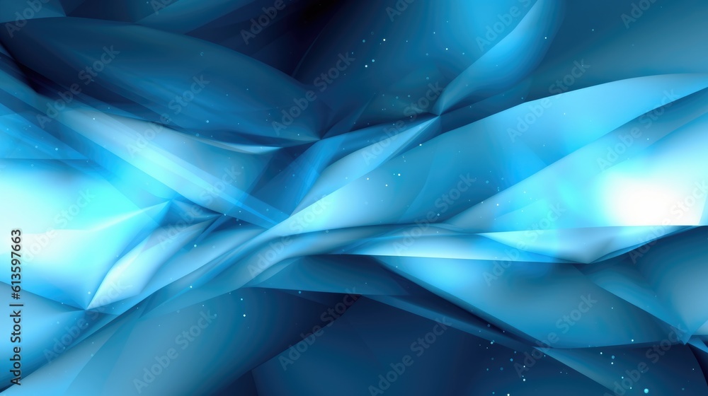 Poster abstract wave curve design background in shades of blue. generative ai aig21.