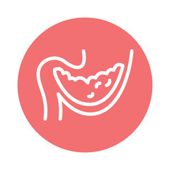 Obraz premium Gastroparesis line icon. Isolated vector element.