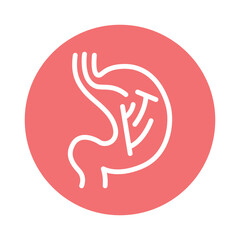 Fototapeta premium Endoscopy line icon. Isolated vector element.