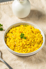 Homemade Yellow Mediterranean Rice