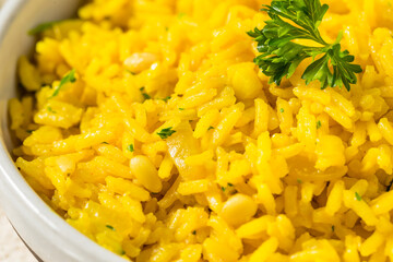 Homemade Yellow Mediterranean Rice