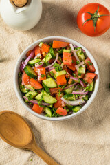 Homemade Cucumber Mediterranean Salad