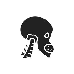 Acromegaly disease color line icon. Isolated vector element.