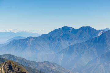Fototapeta na wymiar Taiwan Alishan mountain range landscape