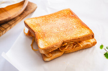 焼き上がったホットサンド