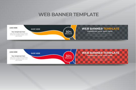 Business Marketing Big Sale Google Ads Banner Set Template Premium Vector