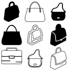 Bag icon illustration vector