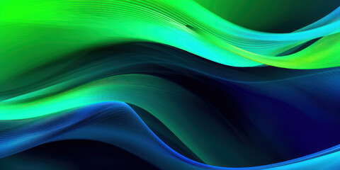 Obraz premium Digital Fractal, Energy Waves and Sound