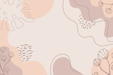 Abstract trendy artistic background template