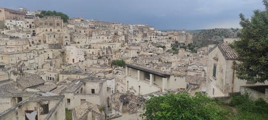 Fototapeta na wymiar view of the Sassi di Matera