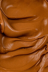 Chocolate ganache. milk chocolate cream to fill or decorate desserts or cakes