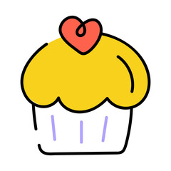 Heart Cupcake