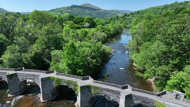 Llangynidr Bridge and River Usk