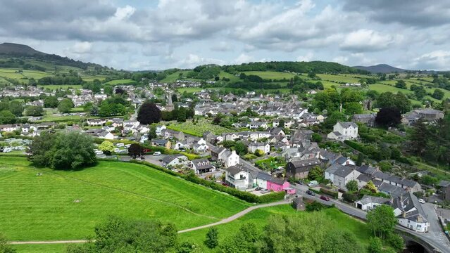 Crickhowell town in South Wales