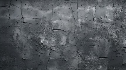 black cracked texture wall background Generative AI