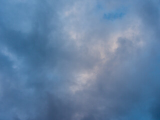 Photo of a blue sky with clouds