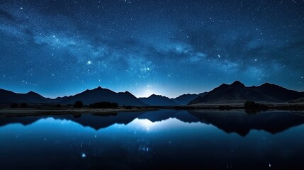 Black dark blue night sky stars A professional photography should use a high - qualityGenerative AI