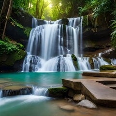 Fototapeta premium waterfall in the forest