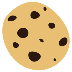 Chocolate chip cookies cartoon. Vector illustration.